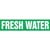 Fresh Water Pipe Marker - ASME/ANSI - Green - 013762