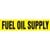 Fuel Oil Supply Pipe Marker - ASME/ANSI - Yellow - 013766