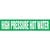 High Pressure Hot Water Pipe Marker - ASME/ANSI - Green - 013783