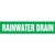 RainWater Drain Pipe Marker - ASME/ANSI - Green - 013850