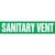 Sanitary Vent Pipe Marker - ASME/ANSI - Green - 013862