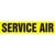 Service Air Pipe Marker - ASME/ANSI - Yellow - 013865