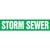 Storm Sewer Pipe Marker - ASME/ANSI - Green - 013880