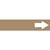 Wordless Pipe Marker - Short Brown Arrow - ASME/ANSI - Brown - 013903