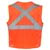 Orange Safety Vest Back - 015092