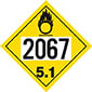 Class 5 Oxidizer Placard