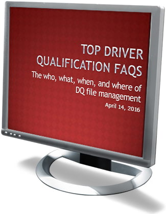 Top Driver Qualification FAQs Webcast