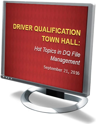 Driver Qualification Town Hall